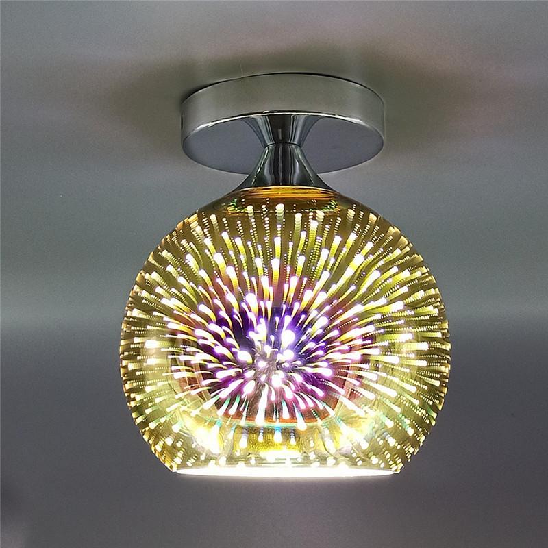 3D фейерверк, потолочные светильники, оцинкованные витражи, гостиная, спальня, кухня, проход, входные светильники