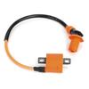 Modified Orange Black Ignition Coil 6Pin A7TC Spark Plug Fit for GY6 50CC 125CC 150CC