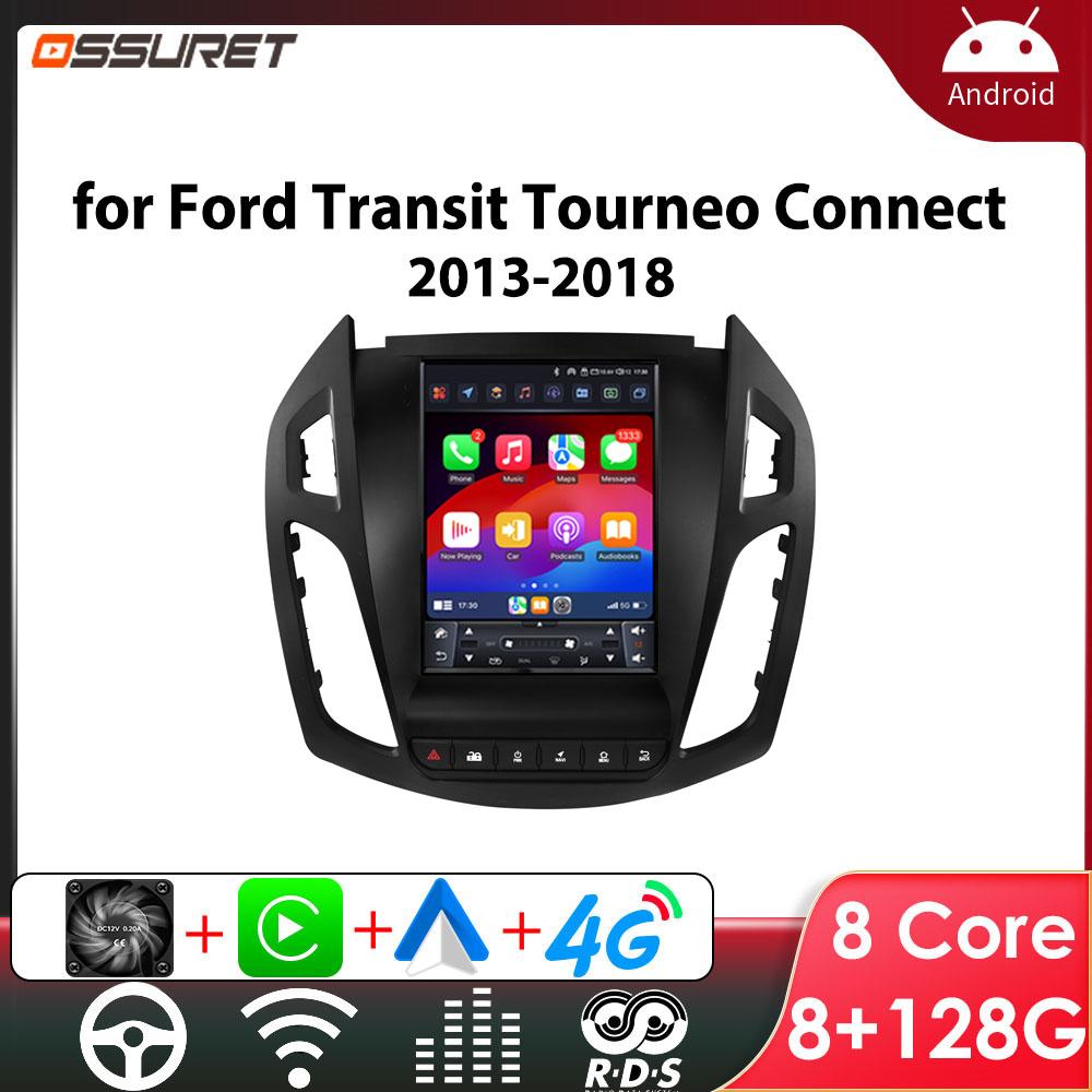 9.7'' Android 13 Car Radio For FORD Transit / Tourneo Connect 2013-2018 Car Multimedia Video 4G 2din wireless Carplay 360Camera