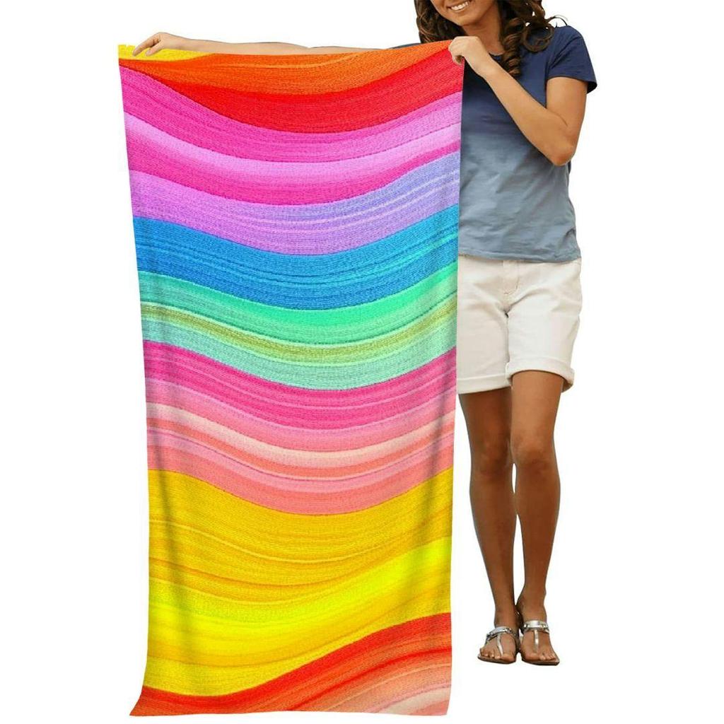 Microfiber Beach Towel for Adults, Ultra Absorbent Quick-Drying Pool Towel for Travel Swimming