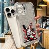 Чехол для телефона: 2D плоский, подходит для iPhone 18 17 16 15 14 13 Pro, прозрачный чехол с защитой углов, боксирующий кролик, рождественские и хэллоуинские подарки