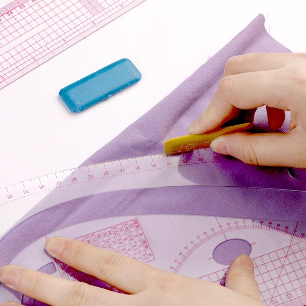 6pcs DIY Curve Ruler PVC Drawing Template Tool Kits Measure Tailor Ruler Sewing Accessories