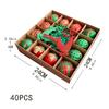Colored Elk Christmas Tree Ornament Plastic Ball Xmas Tree Hanging New Christmas Decorations