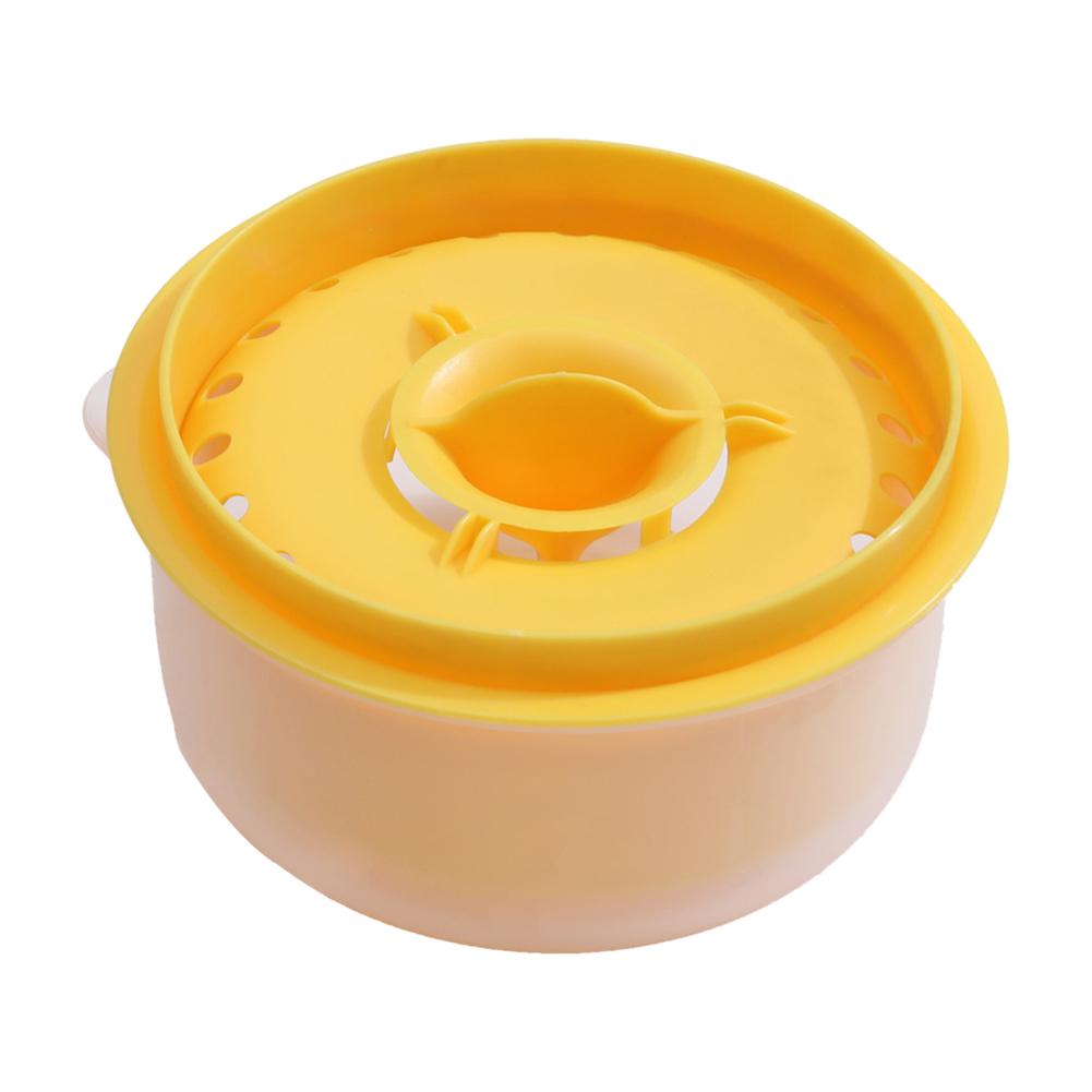 Разделитель желтка и белка яйца Кухонные гаджеты Сепаратор яиц на присоске Прозрачный Большая емкость Сливное отверстие Портативные кухонные аксессуары