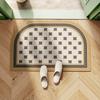 American Retro Diatom Mud Floor Mat Cushion Household Toilet Bathroom Door Non-Slip Floor Mat Toilet Quick Drying Water Absorption