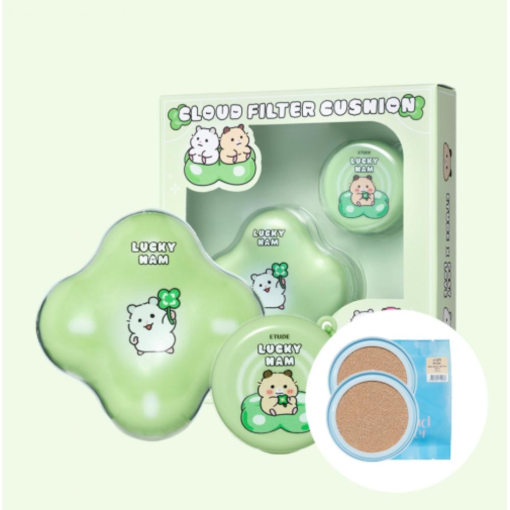 Etude [posi Love] Облачный Фильтр Кушон Мини Кушон Специальный Набор + 2 Бесплатных Сменных Блока