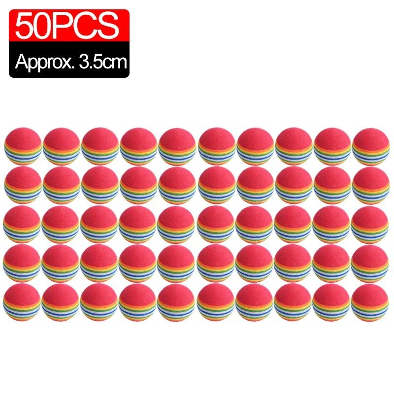 50/10 шт. Радужные мячики для кошек из пенопласта ЭВА Интерактивные для игры в помещении Любимые игрушки для котят Мячики Оптом Активность Тихая игра Игрушки из губки