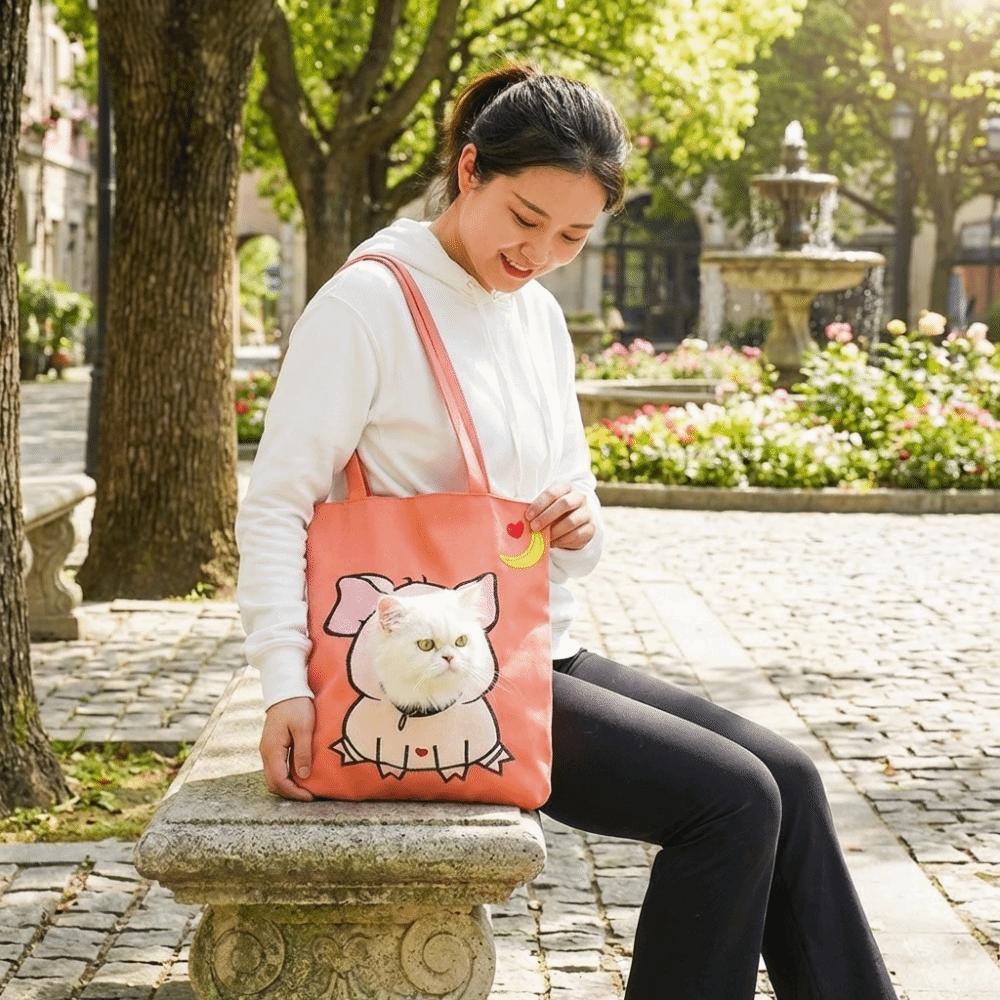 Cartoon Pet Outing Bag Soft Lining Puppy Sling Bag Pet Tote Bag Dog Backpack  Kitten