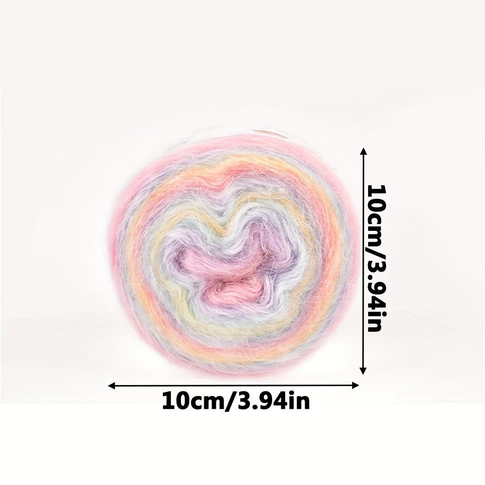 1 шт. мохеровая пряжа цветная вязальная нить, роскошная пряжа для вязания шарфа свитера шали крючком