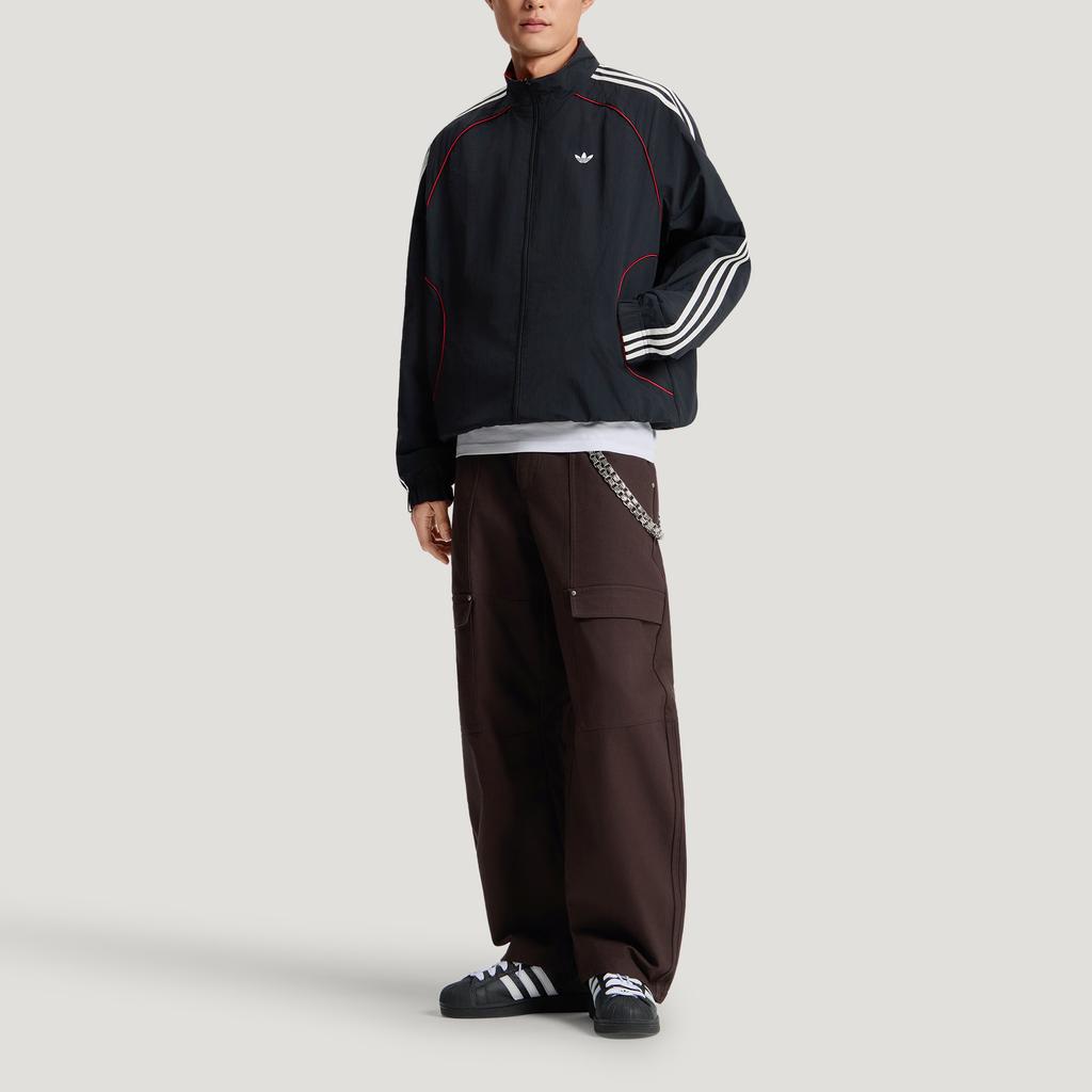 adidas Оригинальная двусторонняя спортивная куртка, издание ко Дню святого Валентина, свободный крой, куртка с воротником-стойкой, мужские куртки KT6368