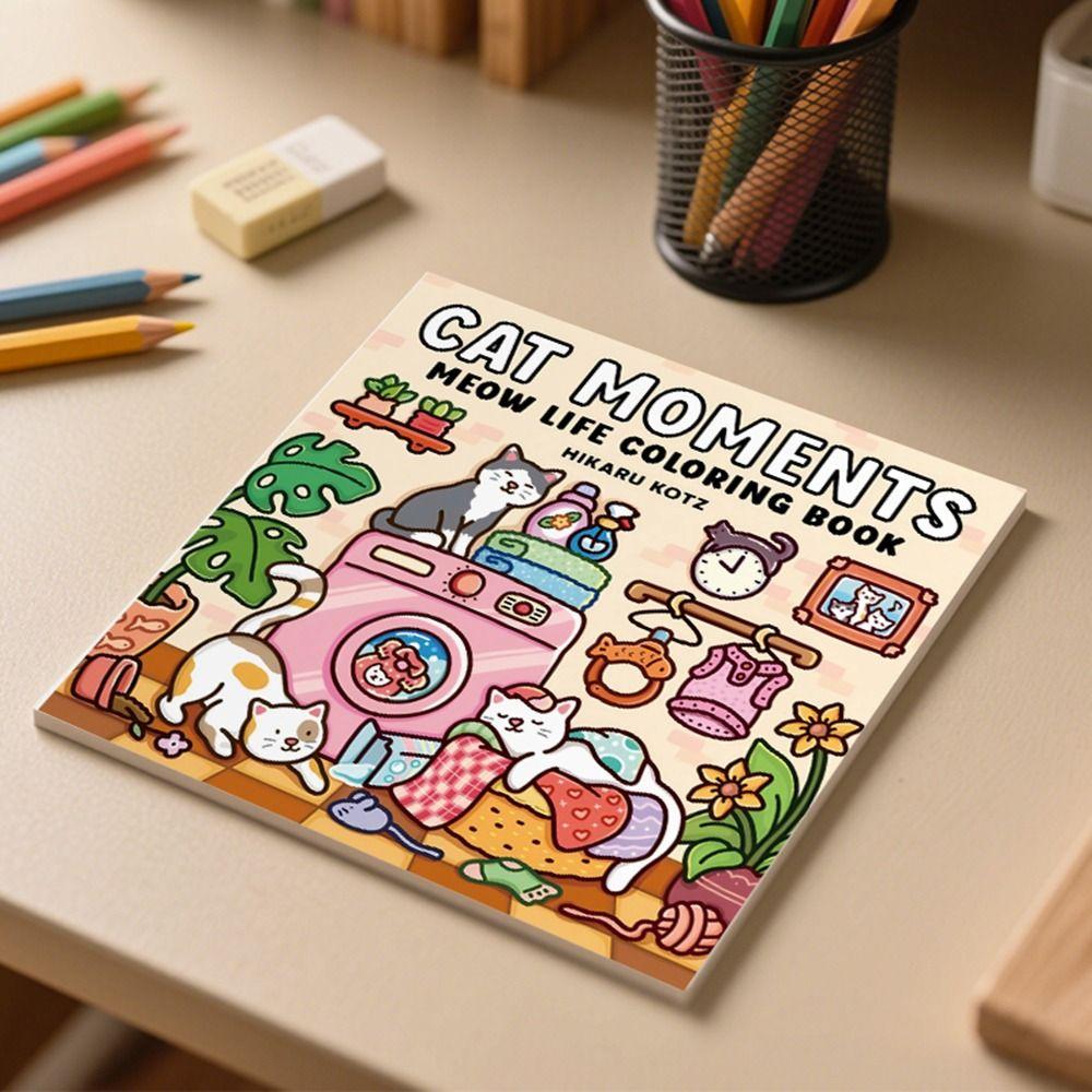 Stress Relief Graffiti Painting Book Cartoon Paperback Montessori Drawing Toy for Adults And Teens