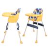 Baby High Chair Adjustable Infant Feeding Chair Multi Functional Silpless Safety Colorful Cushion