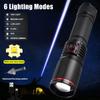 Aluminum Alloy White Laser Powerful LED High Power Flashlight Zoom Torch LightLamp Camping Outdoor Hunting Fishing Lighting Lamp