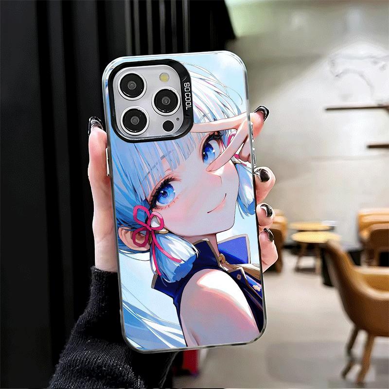 Genshin Impact Kamisato Ayaka Shockproof Phone Case for iPhone 17 Air 16 16E 15 Pro Max 14 Plus 13 Mini 12 Back Cover Anti Fall