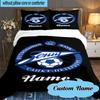 Custom Name Zenit FC Crest Bedding Set 3pcs, Bedding Set Including 1pc Duvet Cover And 2pcs Pillowcases for Bedroom, Dormitory Gift