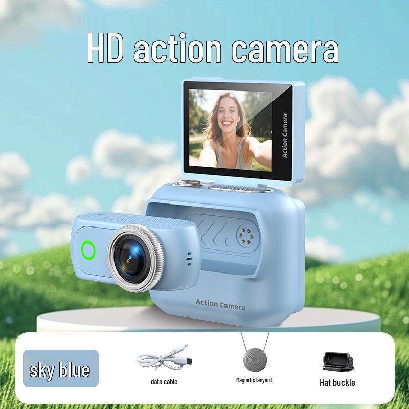 New Anti-Shake Sports Camera: WiFi Thumb Cam with Magnetic Mount for Outdoor Cycling