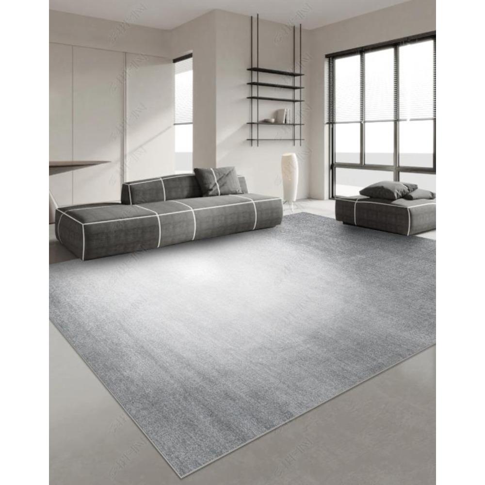 Ковры в японском стиле для гостиной, легкая роскошь, декор спальни, ковер большой площади для дома, серый, противоскользящий коврик, моющийся коврик для лаунжа