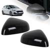Глянцевая Черная/Стиль Углеродного Волокна Накладка на Боковое Зеркало Заднего Вида Для Ford Fiesta Mk8 2018      2024 Колпачок Зеркала