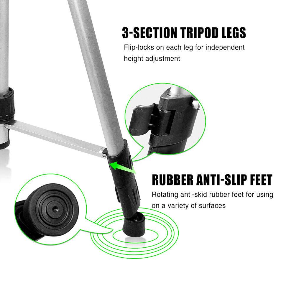 Алюминиевый штатив с покрытием для лазерного уровня с регулируемыми ножками и сумкой для переноски