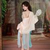 Sexy Underwear Perspective Guochao Antique Belly Pocket Outer Blouse Hanfu Suit Temptation Large Size Women Sexy Temptation
