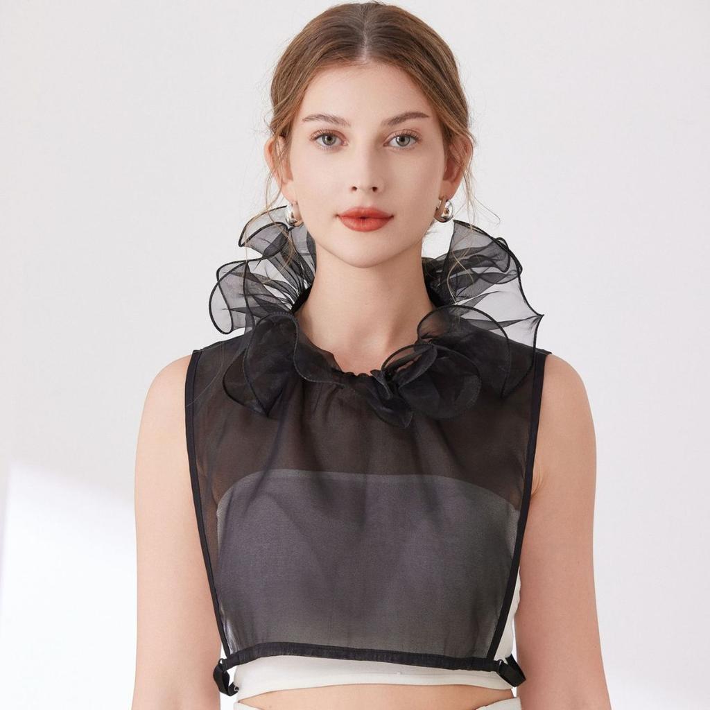 Vintage Lapel Fake Collar Female Detachable Shirt False Collar for Women Blouse Sweater Lapel Top Clothing Accessories