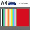 Children's Origami Colored A4 Paper, 80g, 100 Sheets - Red & Yellow