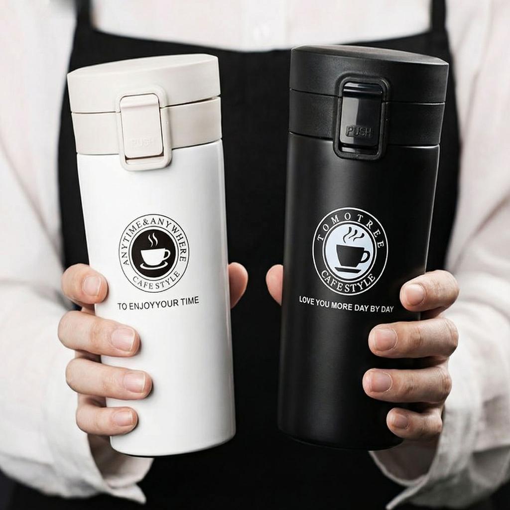 380/510ML Stainless Steel Coffee Cup Thermo Bottle Car Thermal Cup Keeps Cold and Heat Thermal Mug Outdoor Sports Vacuum Flask