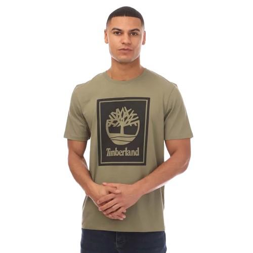 Timberland Mens Stack Logo T-Shirt
