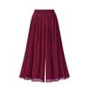 New 6 Colors Summer Plus Size Women Loose Chiffon Wide Leg Pants Size M-6XL