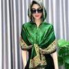 With Buckle Muslim Turban Sun-Resistant Headscarf Fashion Baotou Hat  Women