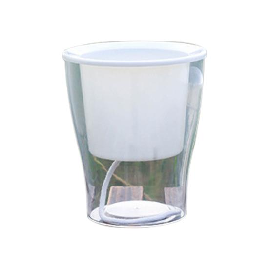 Portable Flower Pot Temperature Resistant ABS Self Watering Hydroponic Plant Flowerpot for Home