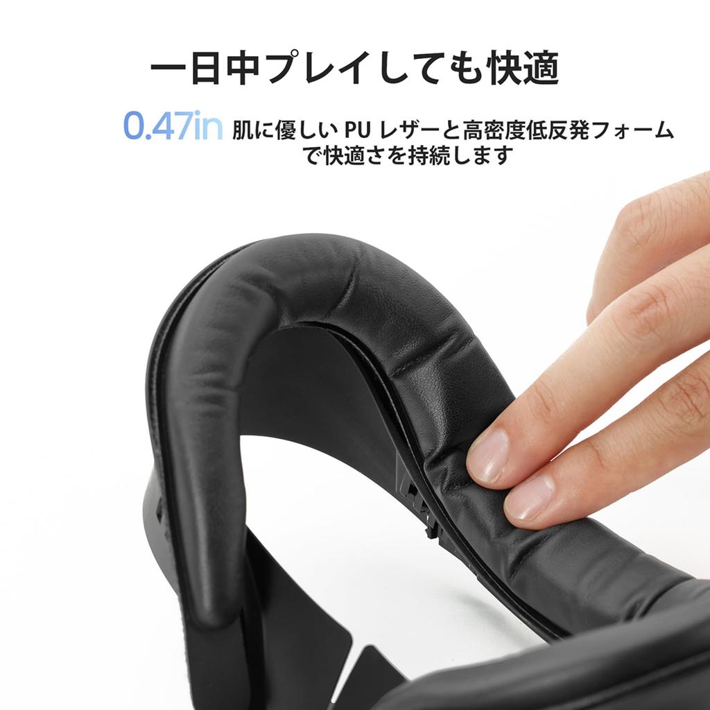 KIWI design V4 совместим с Meta Quest 3S Face Cover Подушка для лица из искусственной кожи с эффектом памяти для Meta Quest 3s Мягкая и удобная для ношения лицевая подушка