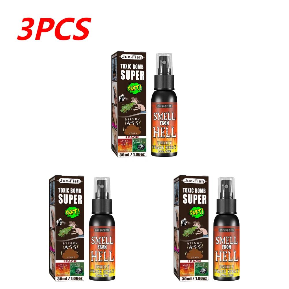 1/2/3 шт. Спрей-пукалка, вонючая бомба, вонючий газ, прикол, новинки, игрушки, принадлежности для Хэллоуина для детей и взрослых