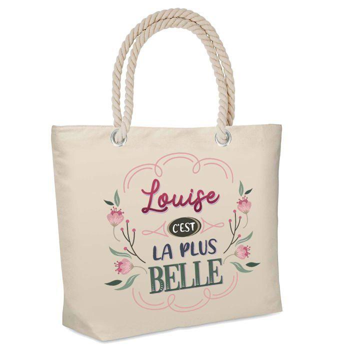 Sac cabas - PLANETEE - Louise la plus belle - Jute - Isotherme - Beige, grande contenance