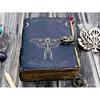 Leather Journal Butterfly Leather Notepad Writing Notebook Sketchbook Blank Spell Book Poetry Notepad Book Traveling Book for Men Women Gift