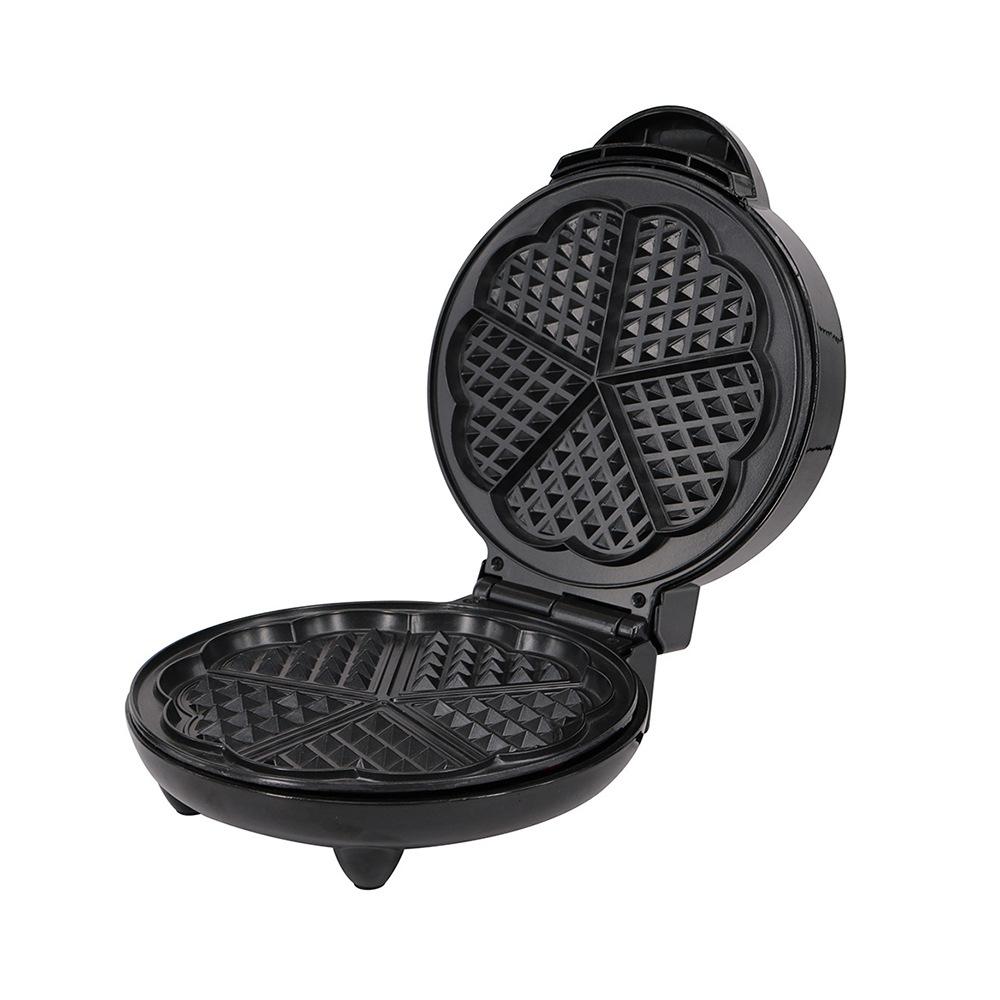 Вафельница мощностью 1000 Вт, 5 вафель в форме сердца, электрическая вафельница-сковорода