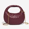 Woven Women Hobo Bag Fashion Solid Color Handheld Axillary Pouch Underarm Sling Cross Body Bag