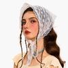 Lace Lace Elegant Temperament Lace Female Flowers White Sweet Triangle Scarf Light Breathable Ribbon Art Travel Photo