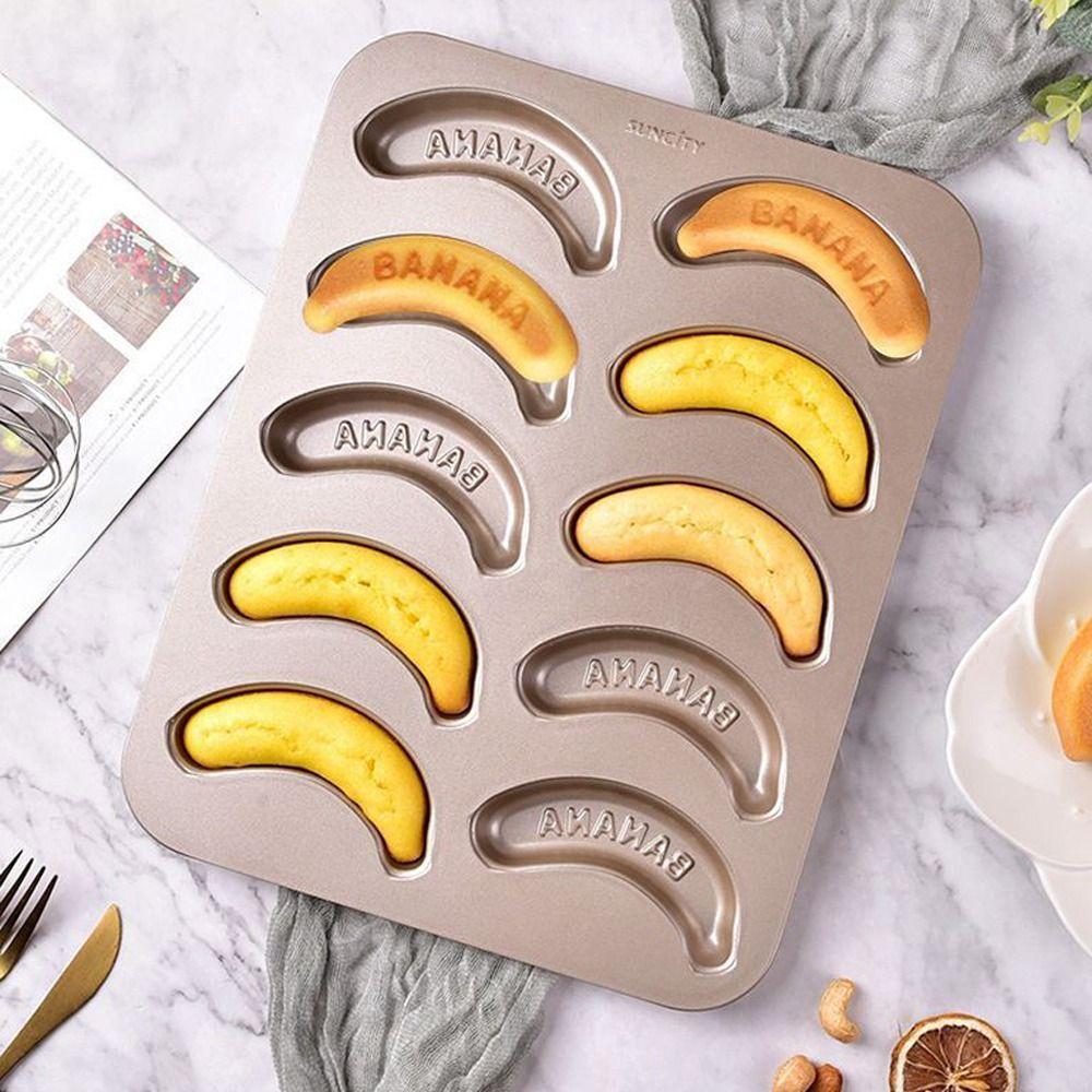 Non-Stick Baking Pan Banana Shape Baking Tray Moulds DIY Baking Cake Mold Home Kitchen