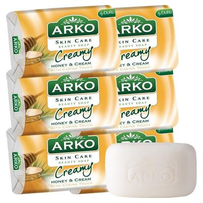 Мыло-парфюм Duru Turkey Arco с кремовой текстурой Медовый крем, 90 г x 6 шт.