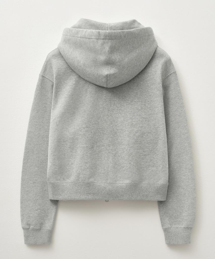 Худи на молнии Satur Theo Cotton All Day, меланжевый серый