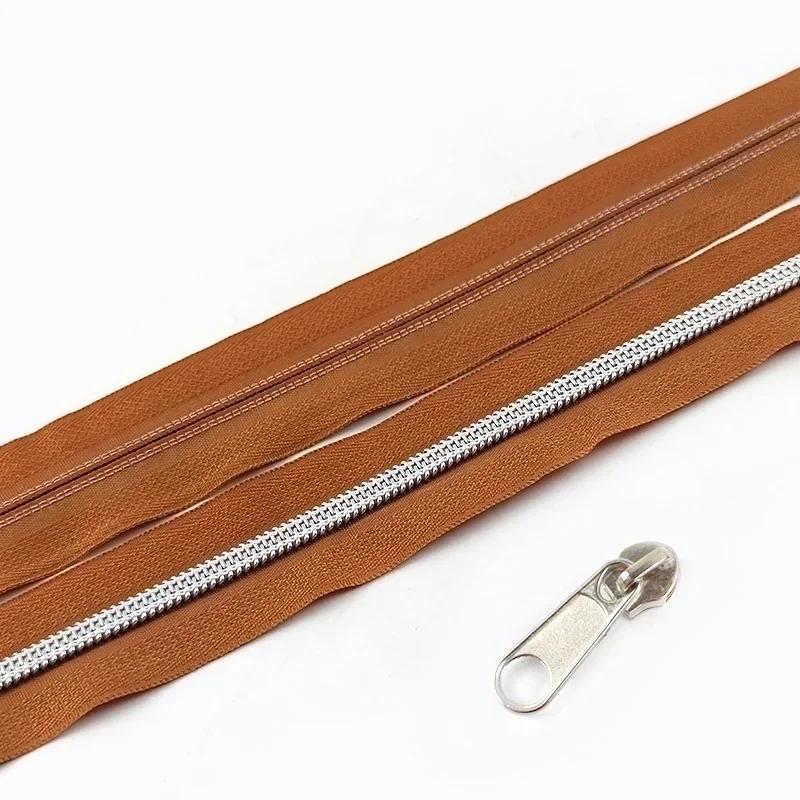 3/5/10 м 5# Нейлоновая тесьма-молния со слайдером Сумки Одежда Ремонт молний Пластиковая спиральная молния DIY Одежда Замена Швейные аксессуары