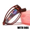 New Fashion Folding Reading Glasses Men Women Anti Blue Ray Anti-fatigue Full Frame Portable Eyeglasses With Original Box