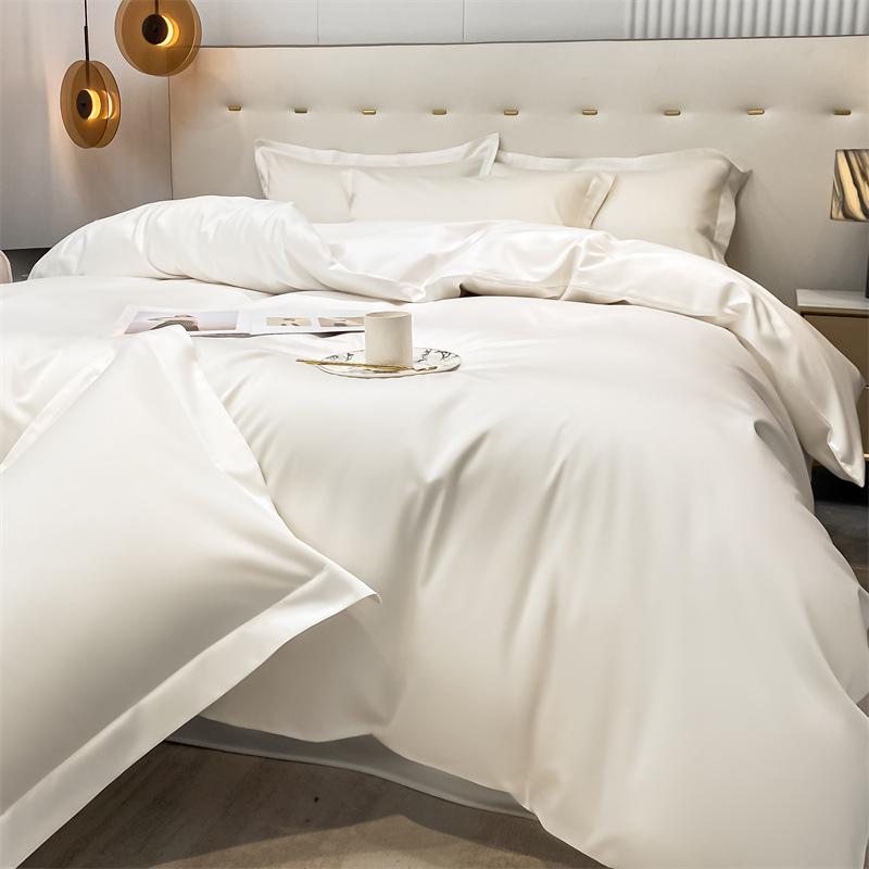 High-end Class A Maternal and Infant Grade Xinjiang Long-staple Cotton 4pcs Set, Pure Cotton Bed Sheet, Cotton Quilt Cover, Bed Hat 3pcs Set