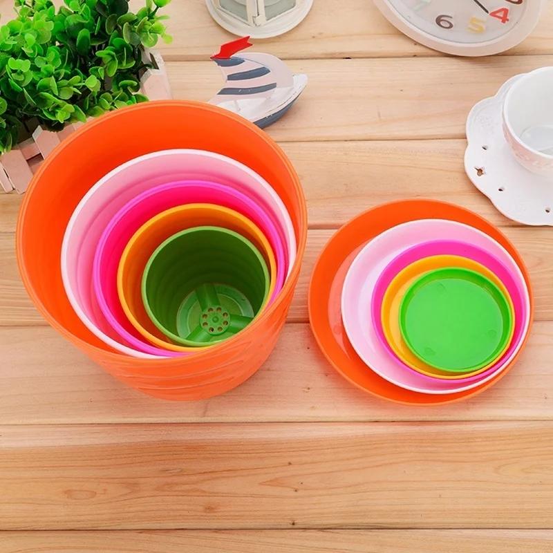 Colorful Succulent Plant Pots, Used For Home Office Desktop Decoration With Random Colors