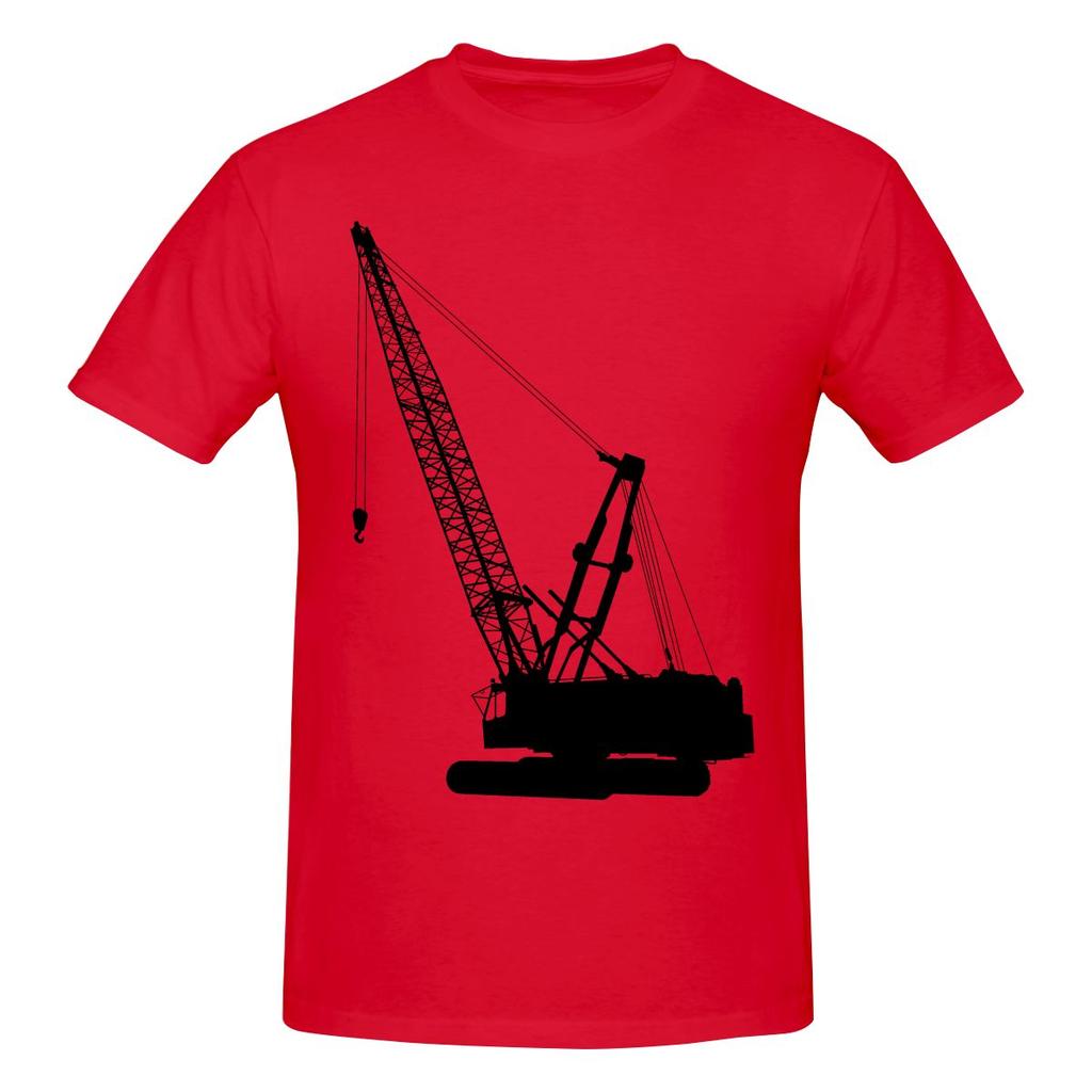 Funny Construction Crane Unisexs Printed TShirt Unisex T shirtShirt Male
