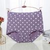 Modal Large Size Panties for Fat Lady Fashion Polka Dot Briefs High Waist Wide Leg Boyshorts Cotton Crotch Underpants