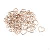 100 Pieces Shape Hearts Blank Hollow Wooden Embellishments Crafts - Heart