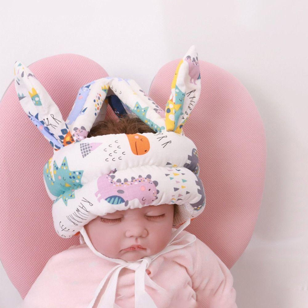 Мультяшная детская защитная шапка, регулируемая, противоударная шапка, защита головы, головной убор для малышей