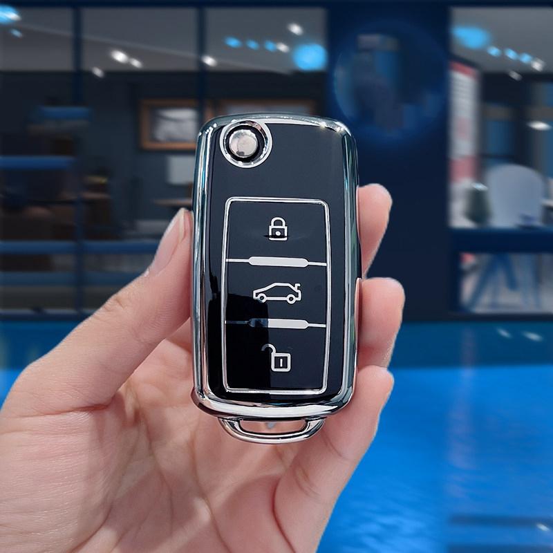Мягкий ТПУ Чехол-Оболочка Брелок Держатель Сумка Защитник Для Vw Volkswagen Polo Tiguan Passat Golf Jetta Lavida Skoda Octavia